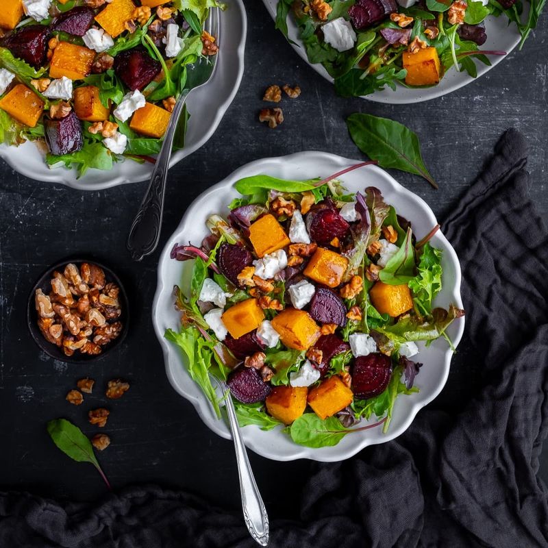 Balsamic Roasted Beetroot and Feta Traybake