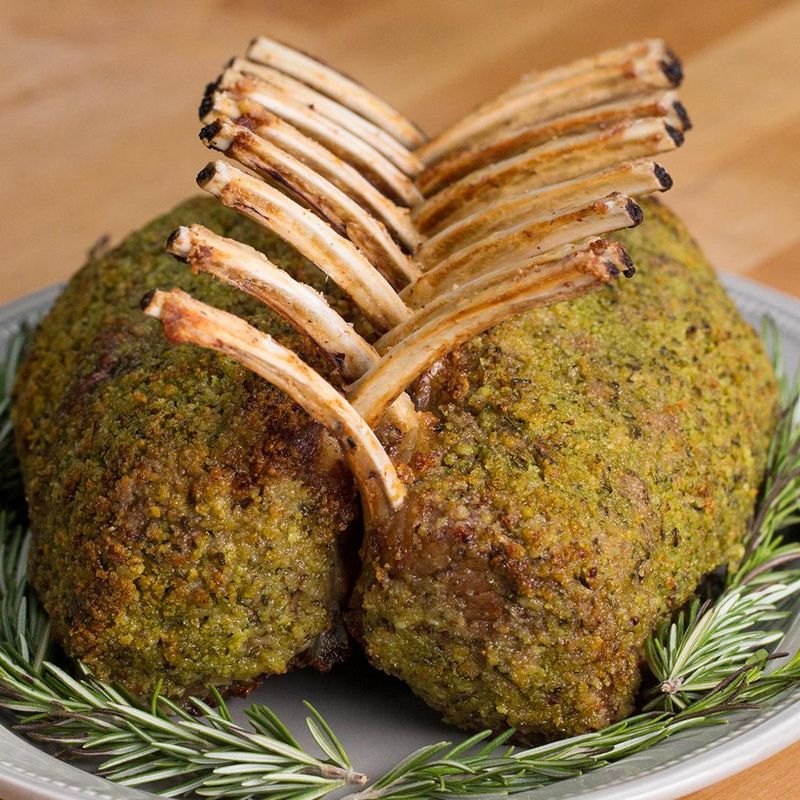Olive-Crusted Rack of Lamb