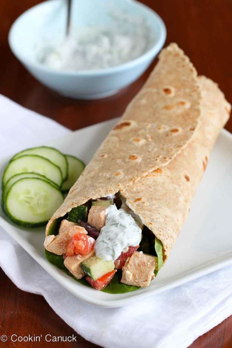 Greek Yogurt Chicken Salad Wrap