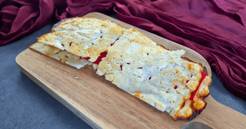 Cottage Cheese and Olive Flatbread