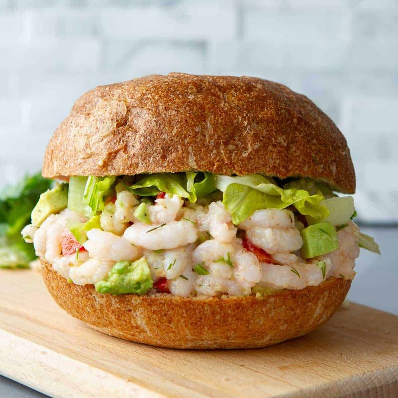 Shrimp and Avocado Whole Grain Roll