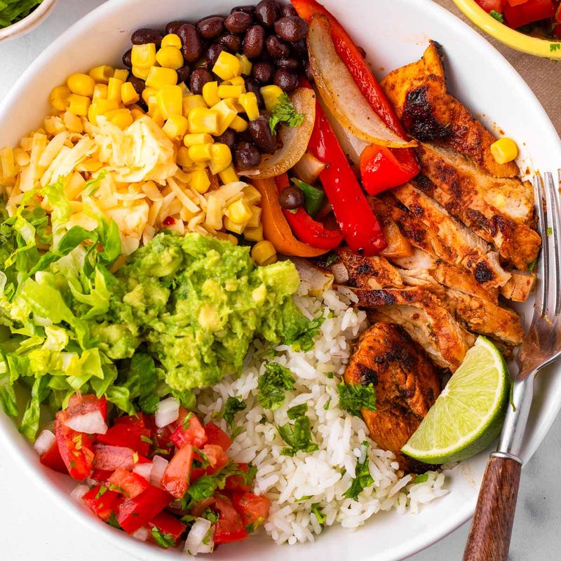 Stovetop Chicken Fajita Bowls