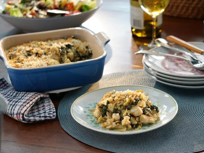 Chicken and Kale Bake