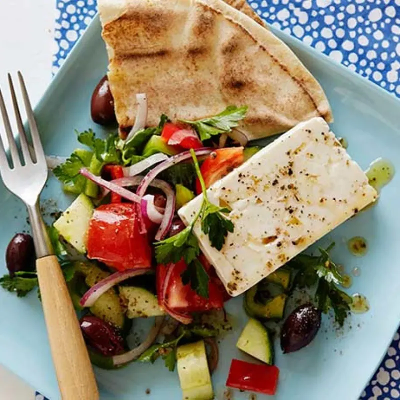 Greek Salad with Pita