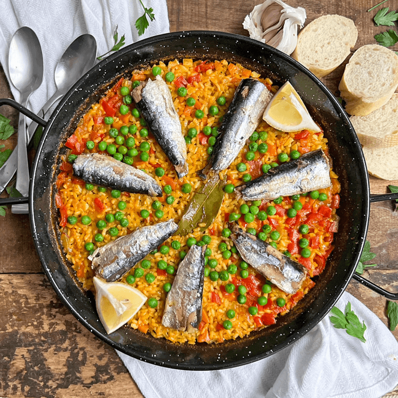 Sardine and Tomato Baked Rice