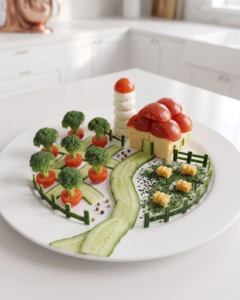 Create an Edible Garden Scene on the Plate