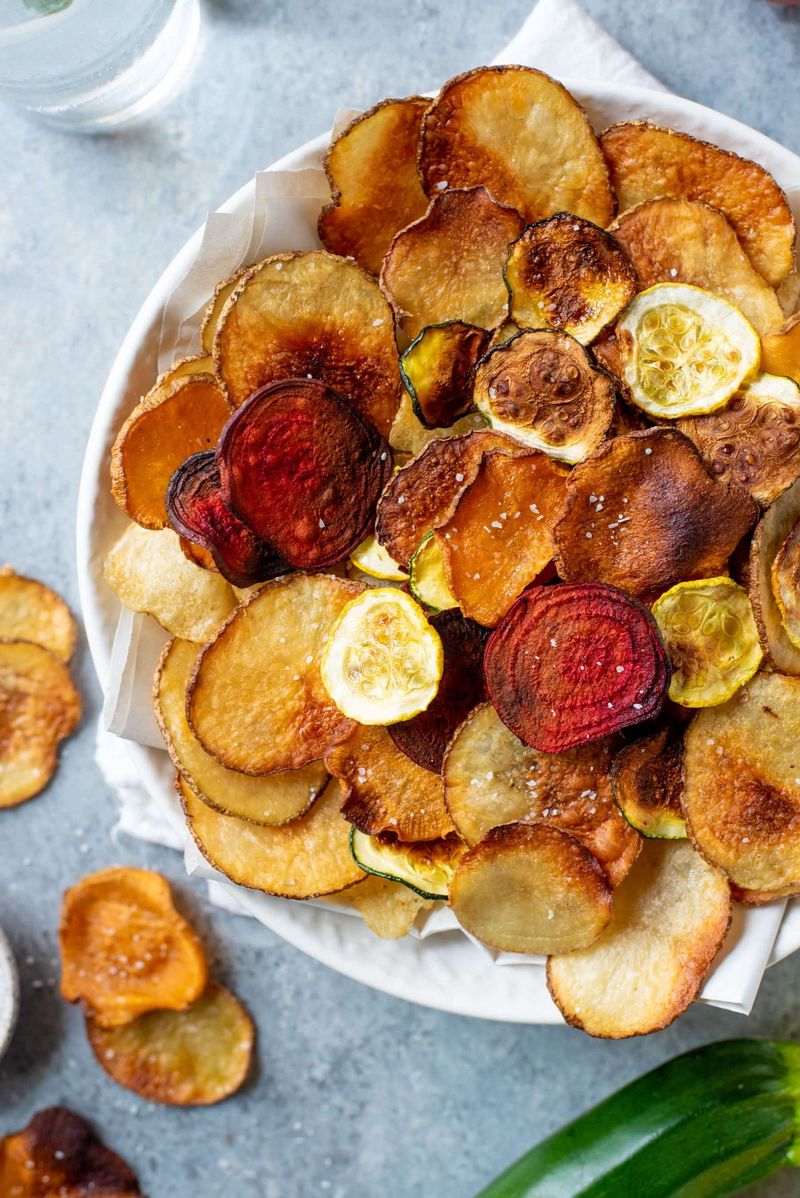 Offer Veggie Chips as a Crunchy Snack