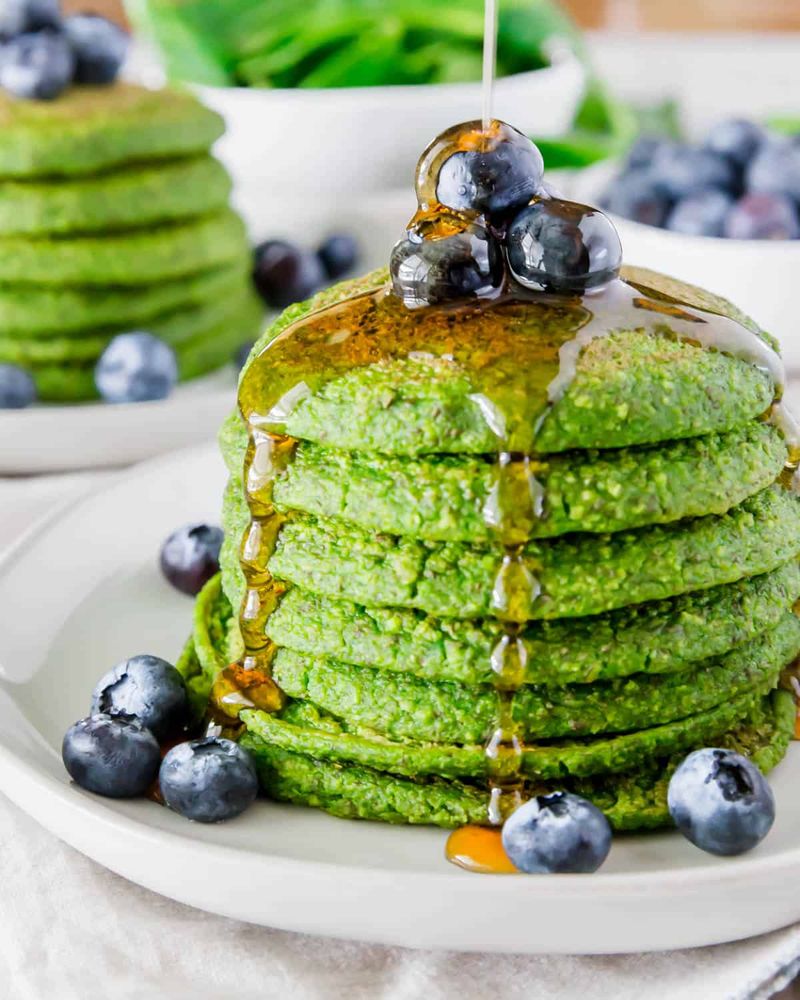 Add Spinach to Pancake Batter