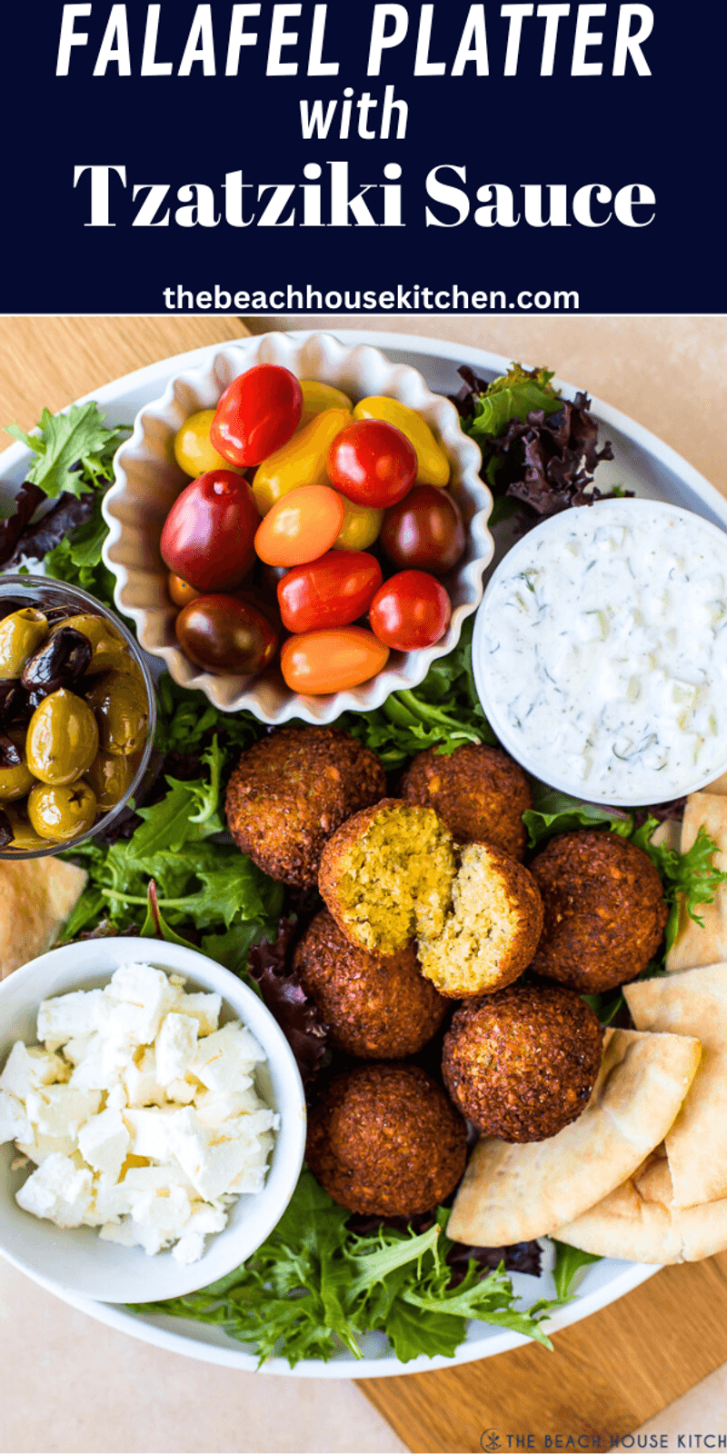 Baked Falafel with Tzatziki