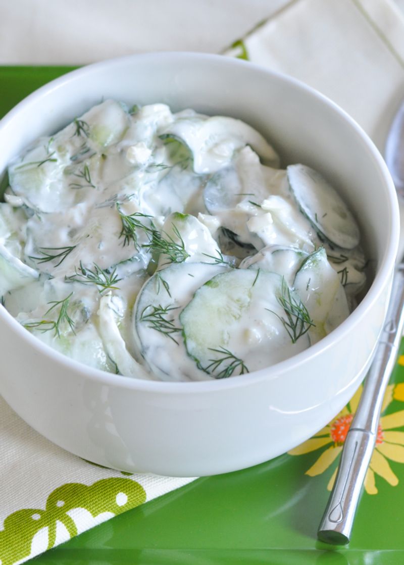 Creamy Cucumber Dill Salad