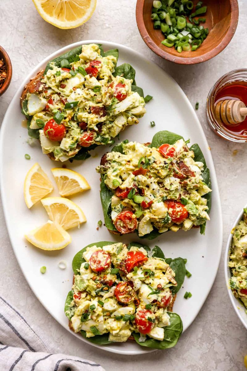 Egg Salad Stuffed Avocado