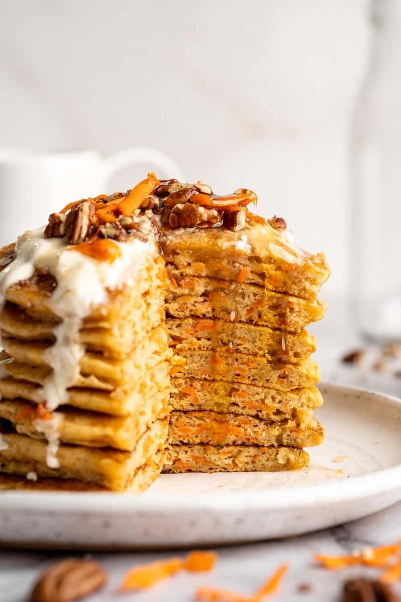 Spiced Carrot Cake Waffles