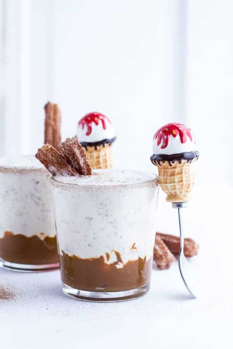 Churro Ice Cream Cups