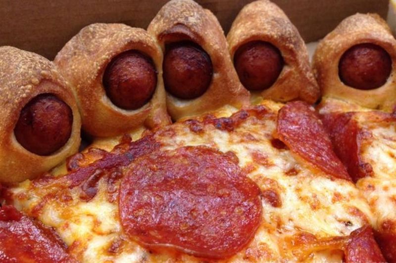Pizza Hut's Hot Dog Stuffed Crust