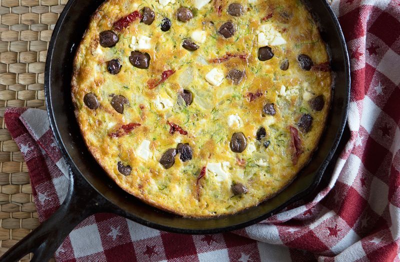 Olive and Sun-Dried Tomato Frittata
