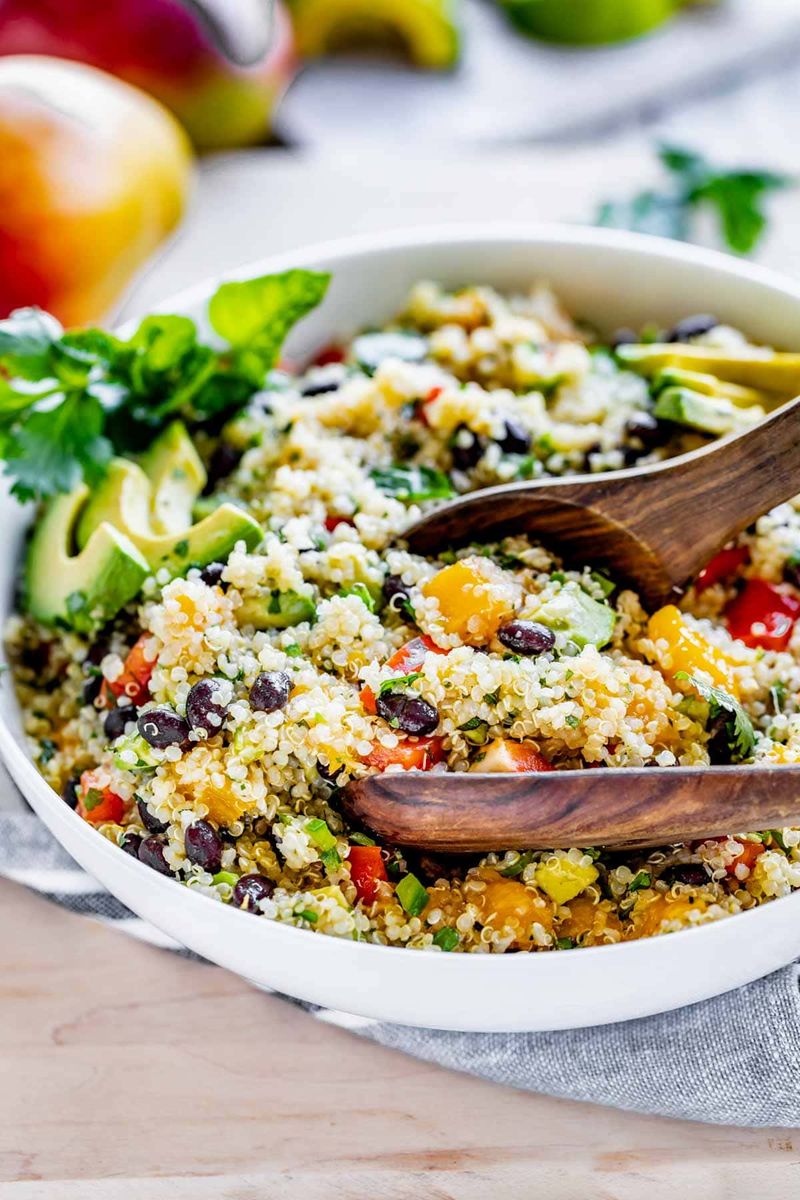 Vibrant Mango And Black Bean Burrito Bowl