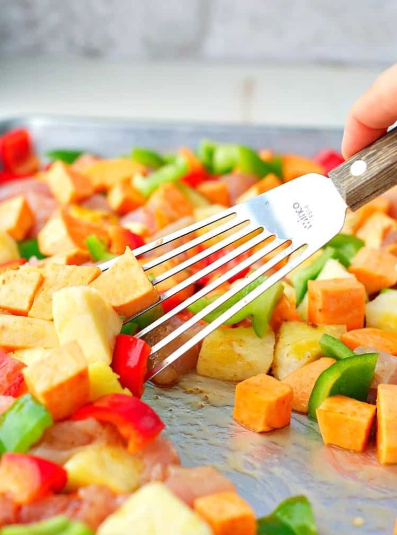 Hawaiian Chicken with Sweet Potatoes and Pineapple