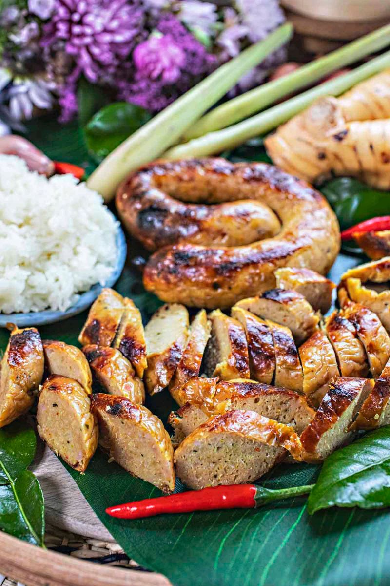 Sai Ua - Northern Thai Herbed Pork Sausage