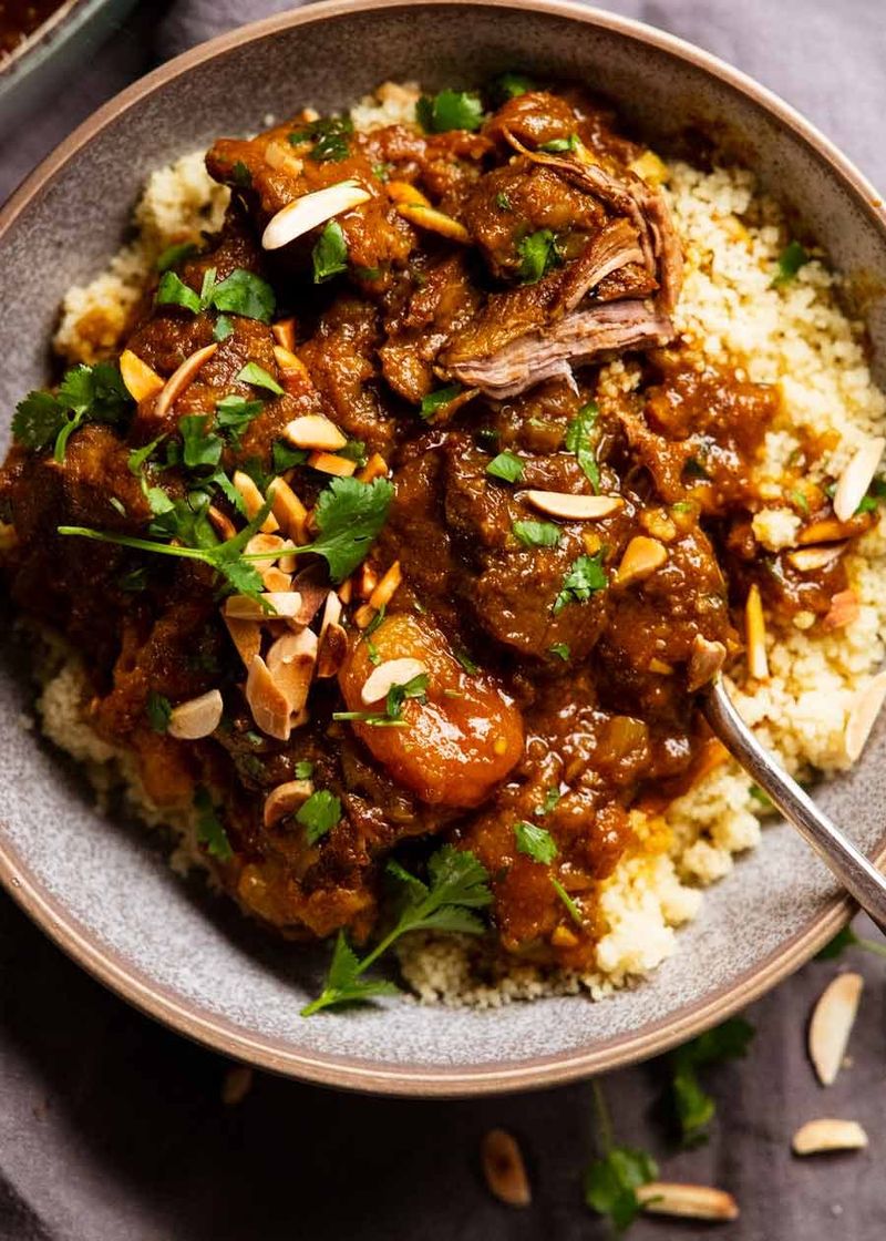 Moroccan Lamb and Apple Tagine