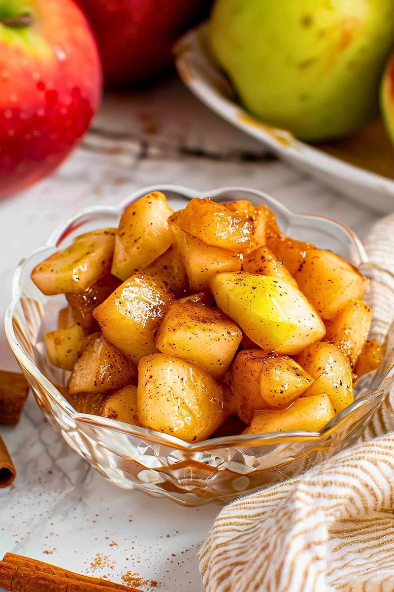 Microwave Cinnamon Apples