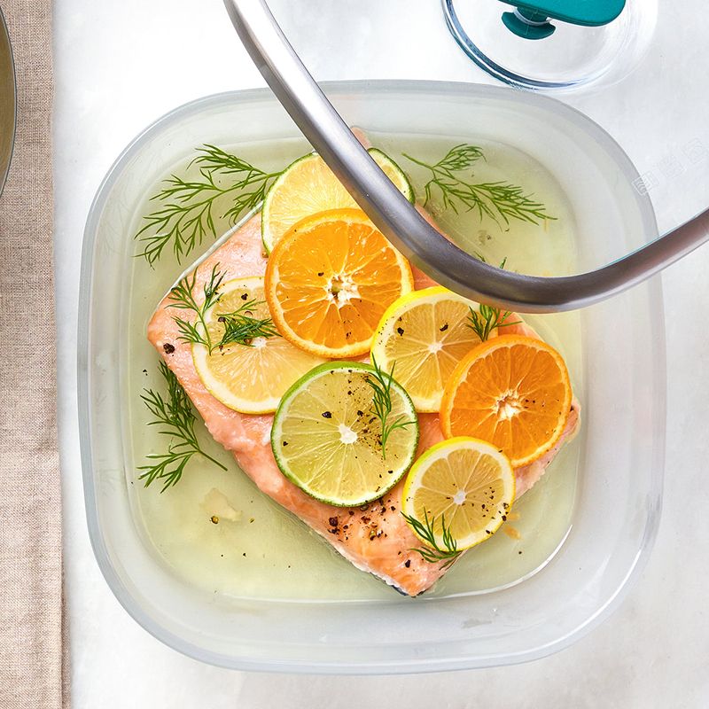Microwave Poached Salmon