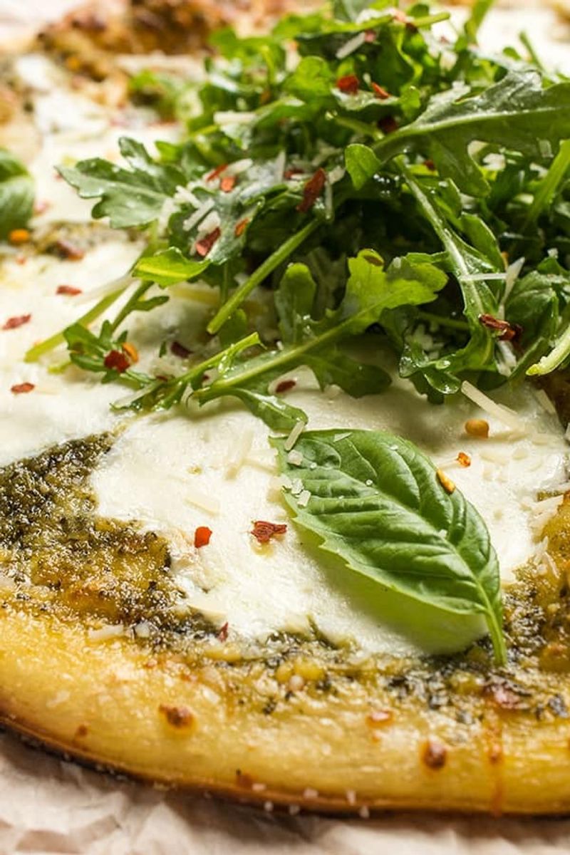 Grilled Pizza With Pesto Sauce
