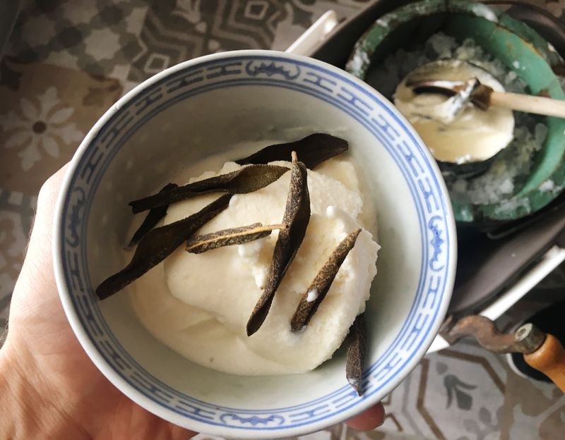Sage Brown Butter Ice Cream