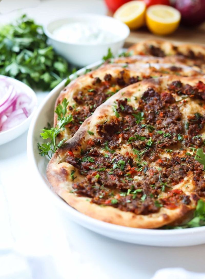 Lahmacun-Style Kebab Flatbread