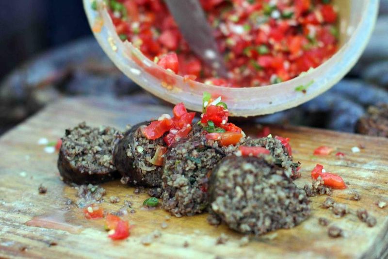 Mutura - Kenyan Roasted Goat Intestine Sausage