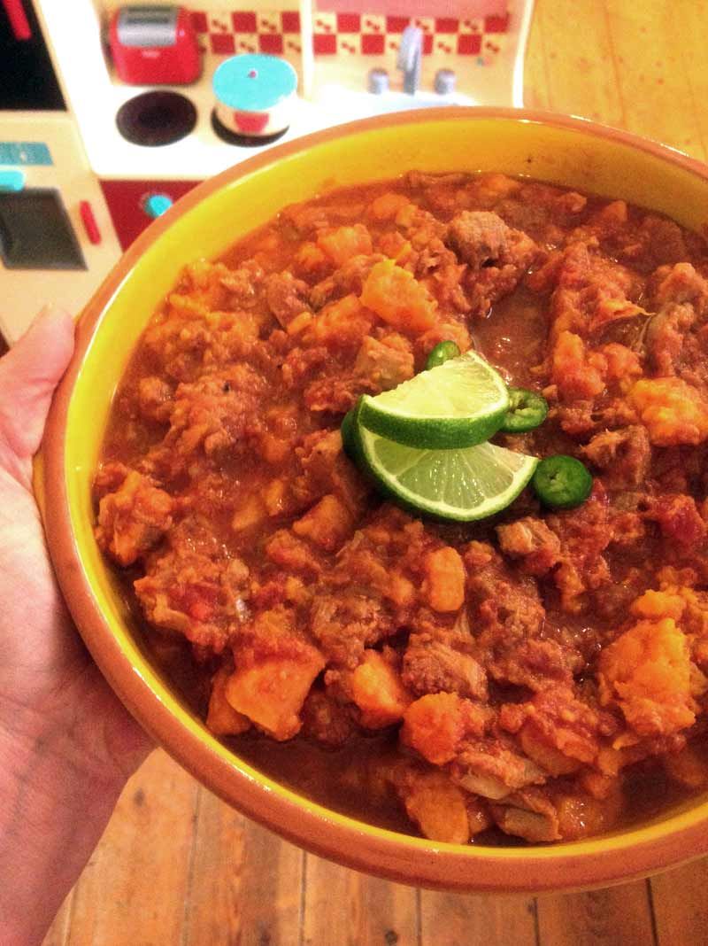 Slow Cooker Pork and Sweet Potato Stew