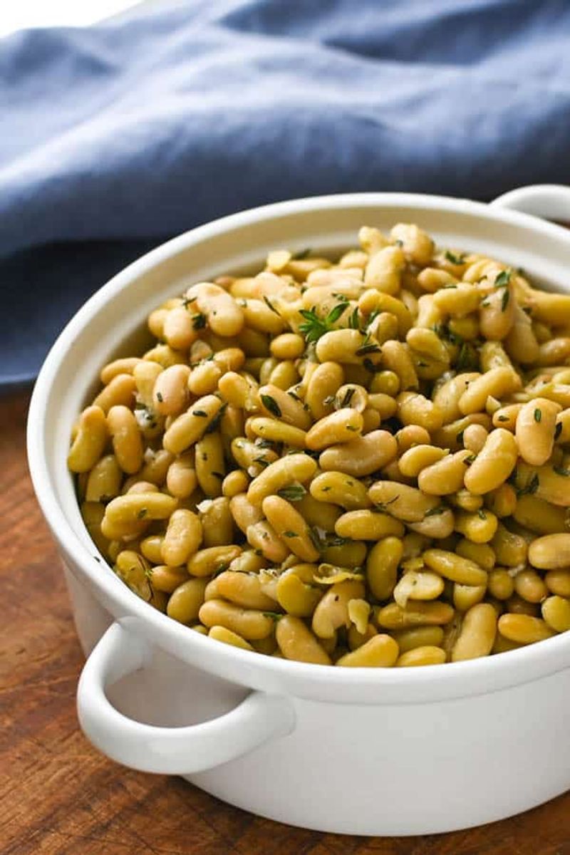 French Flageolet Bean Soup with Herbs