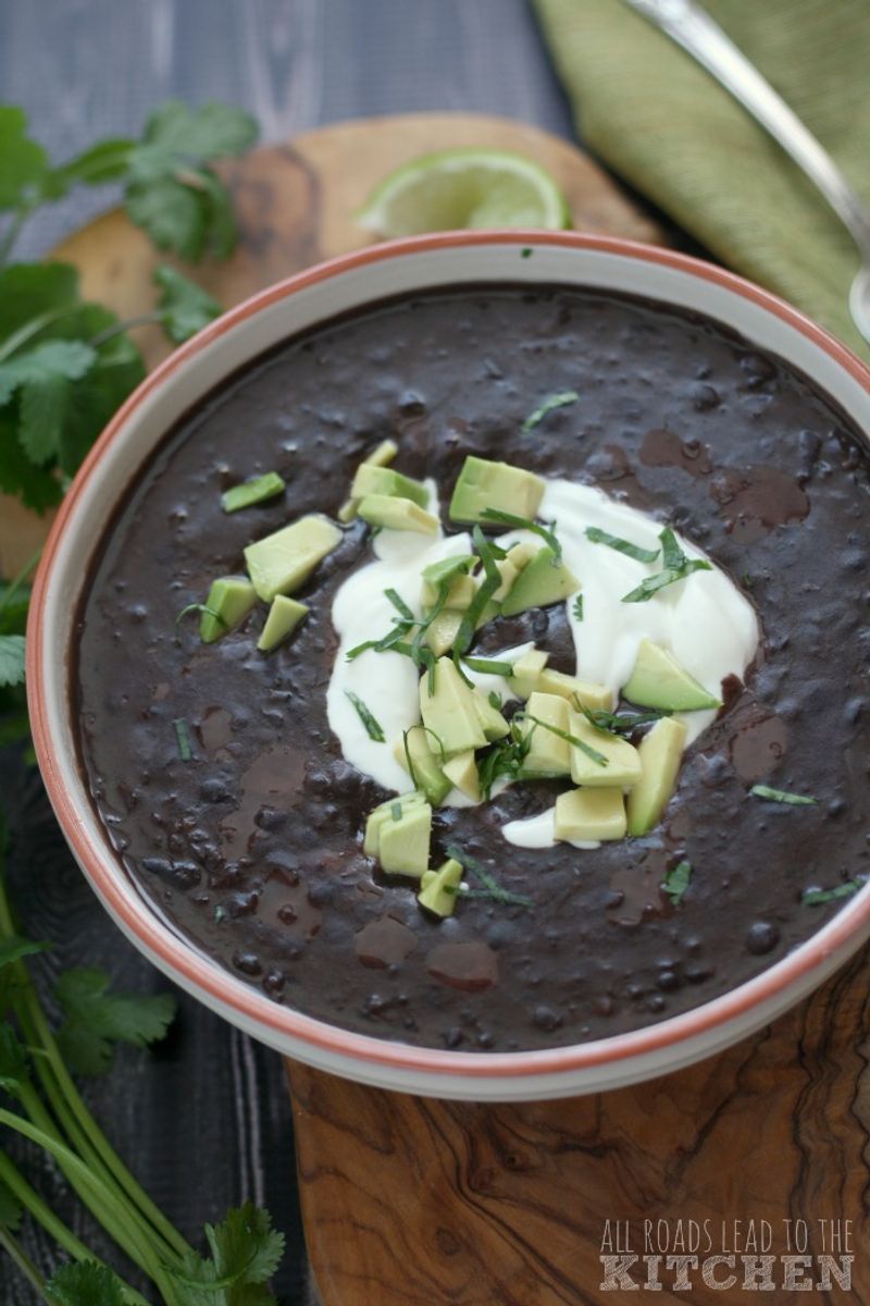 Cocoa-Spiced Black Bean Soup