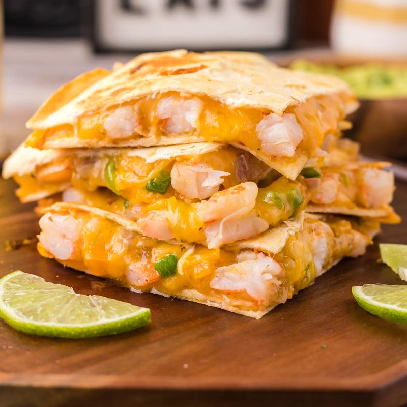 Repurpose Cooked Shrimp Into a Zesty Shrimp Quesadilla