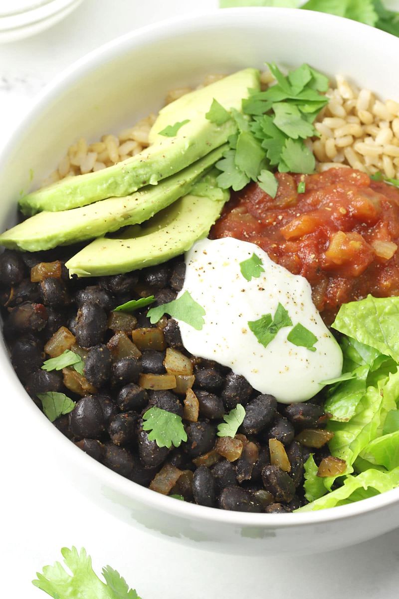 Corn and Black Bean Burrito Bowl