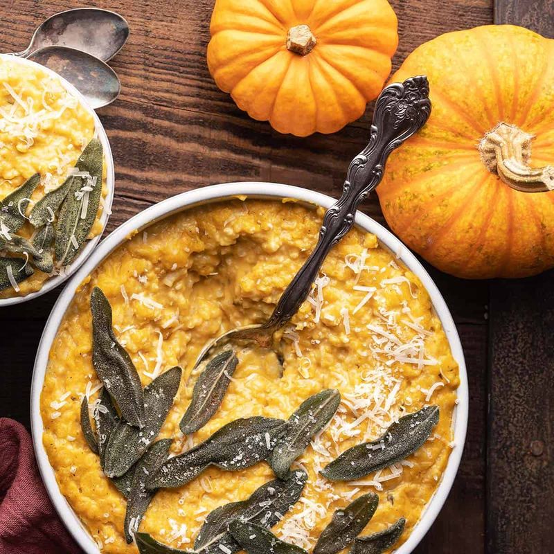 Pumpkin and Sage Risotto