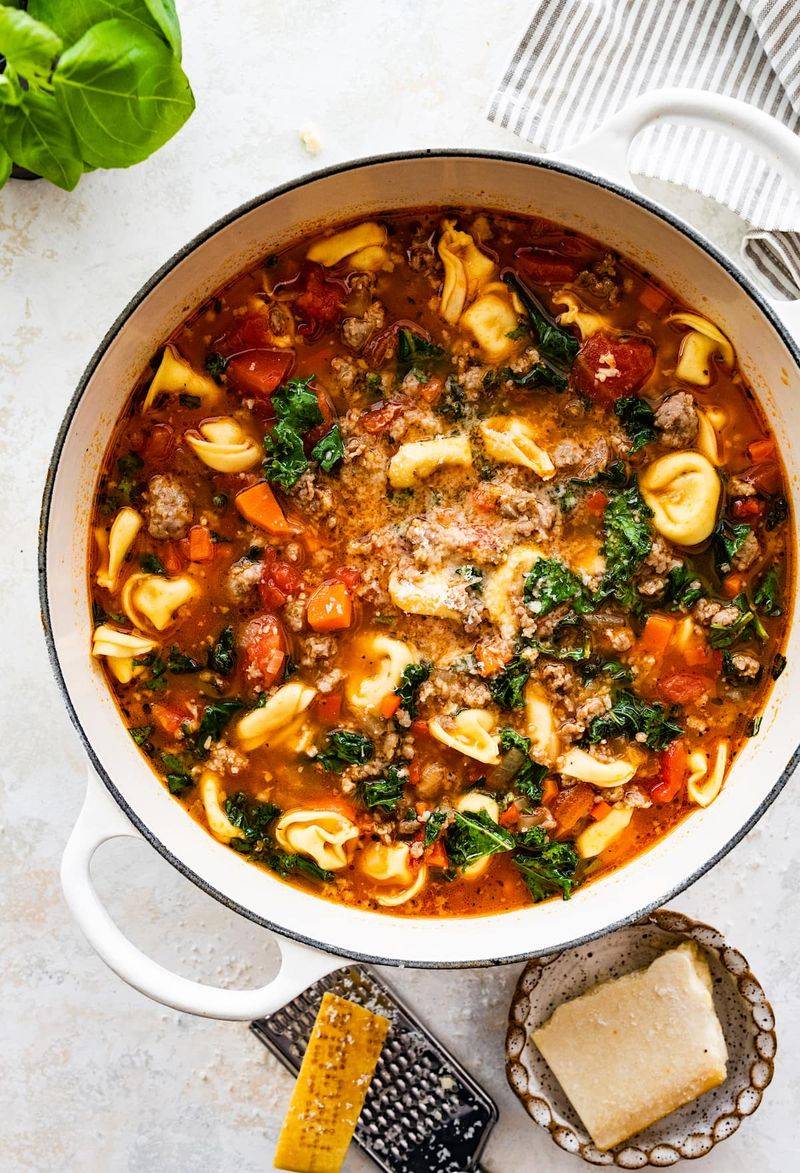Tortellini Soup with Sausage