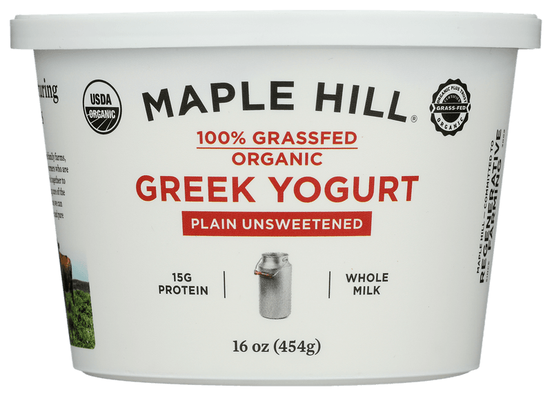 Maple Hill Creamery Organic Grass-Fed Plain Greek Yoghurt
