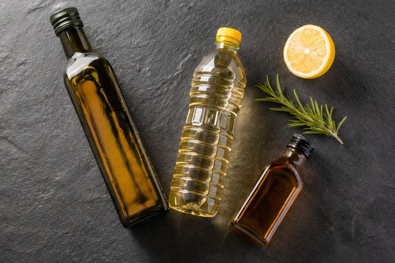 Opened Cooking Oils
