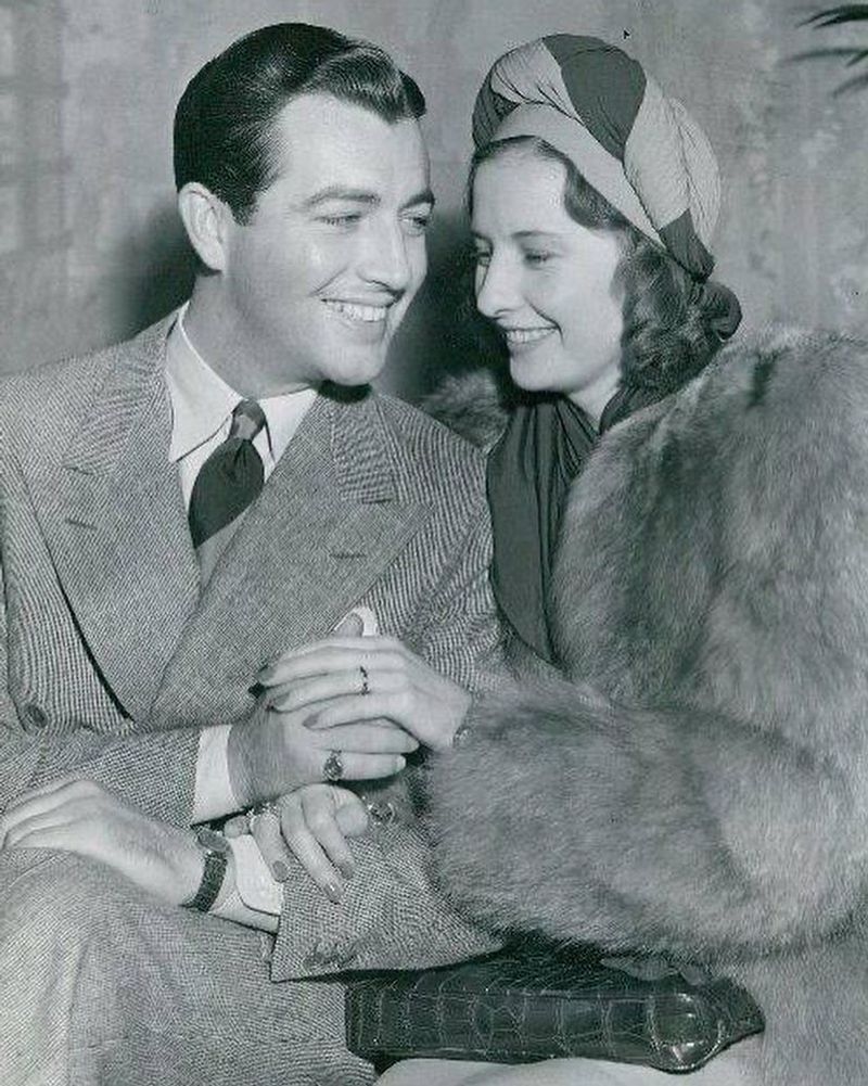 Barbara Stanwyck and Robert Taylor