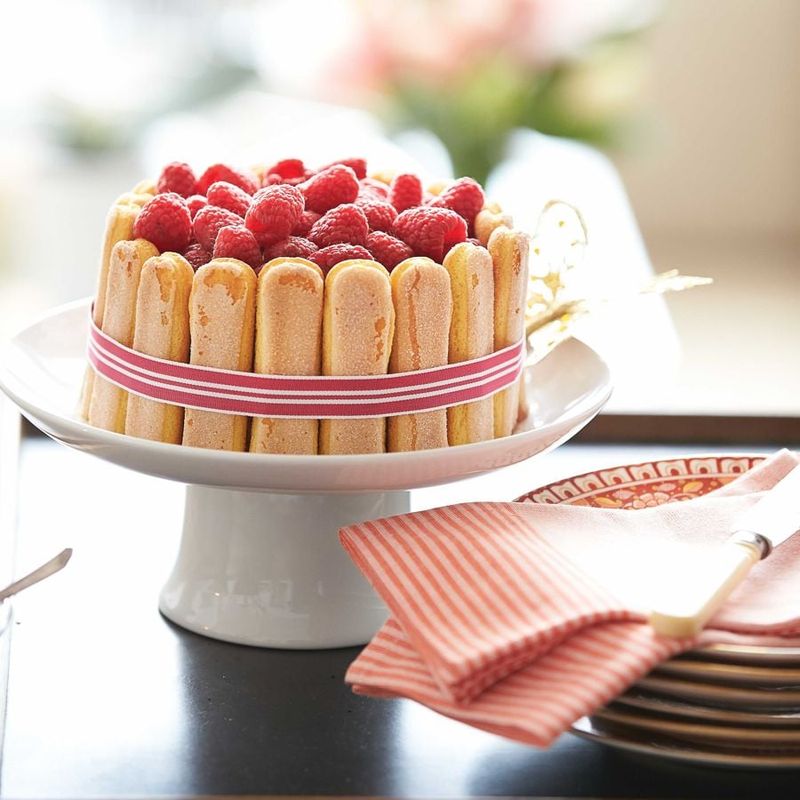 Raspberry Charlotte Cake