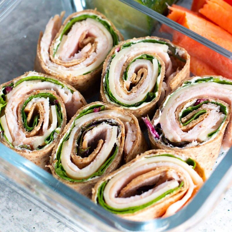 Turkey and Cheese Roll-Ups
