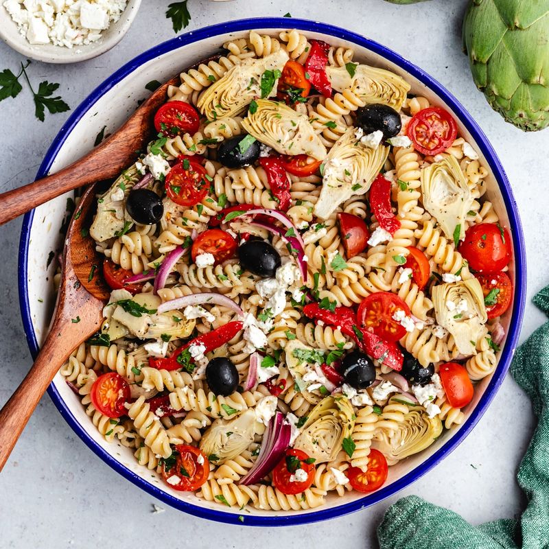 Olive and Artichoke Pasta Salad