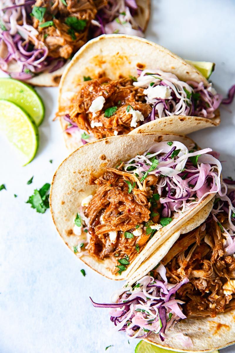 Slow Cooker Pulled Pork Tacos