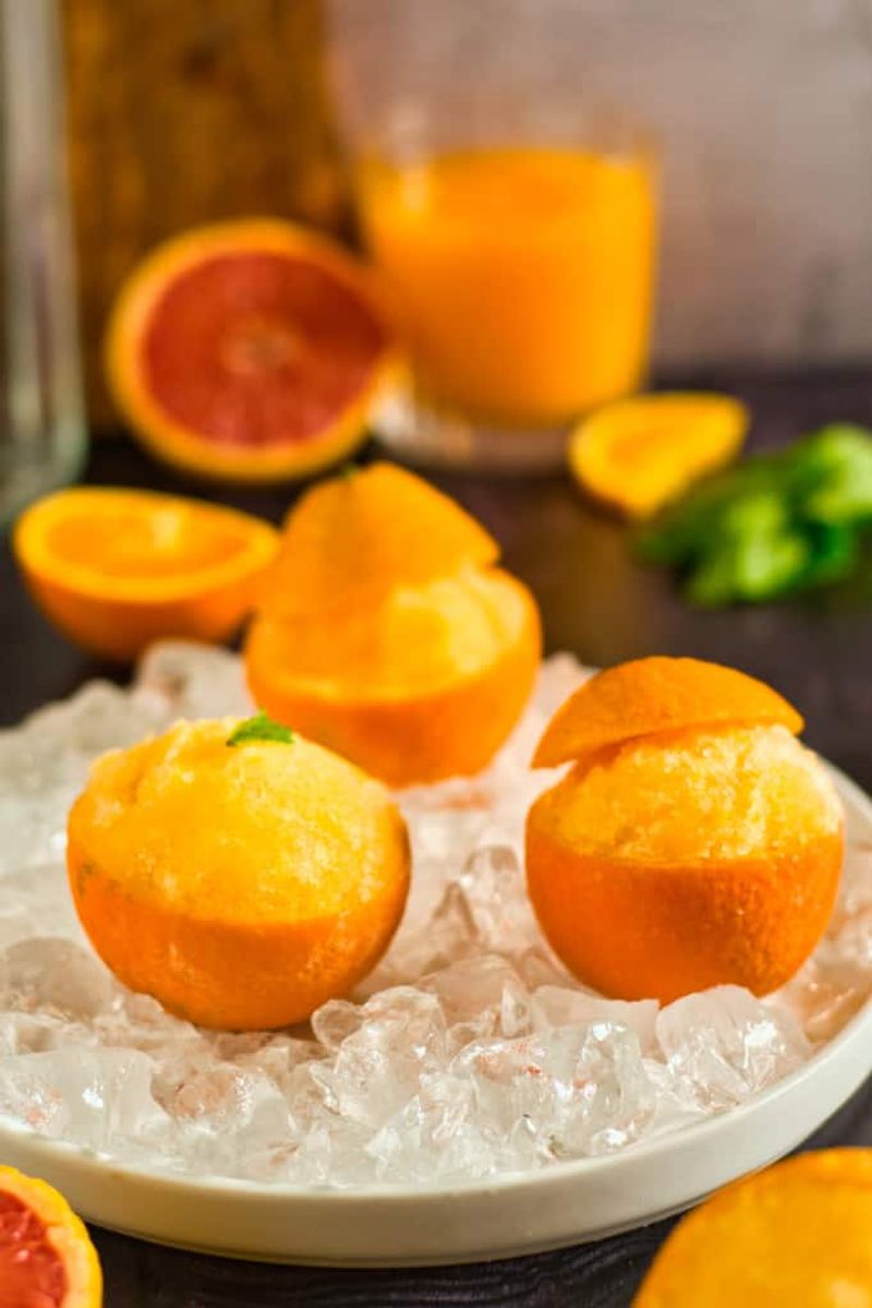 Frozen Orange Sorbet