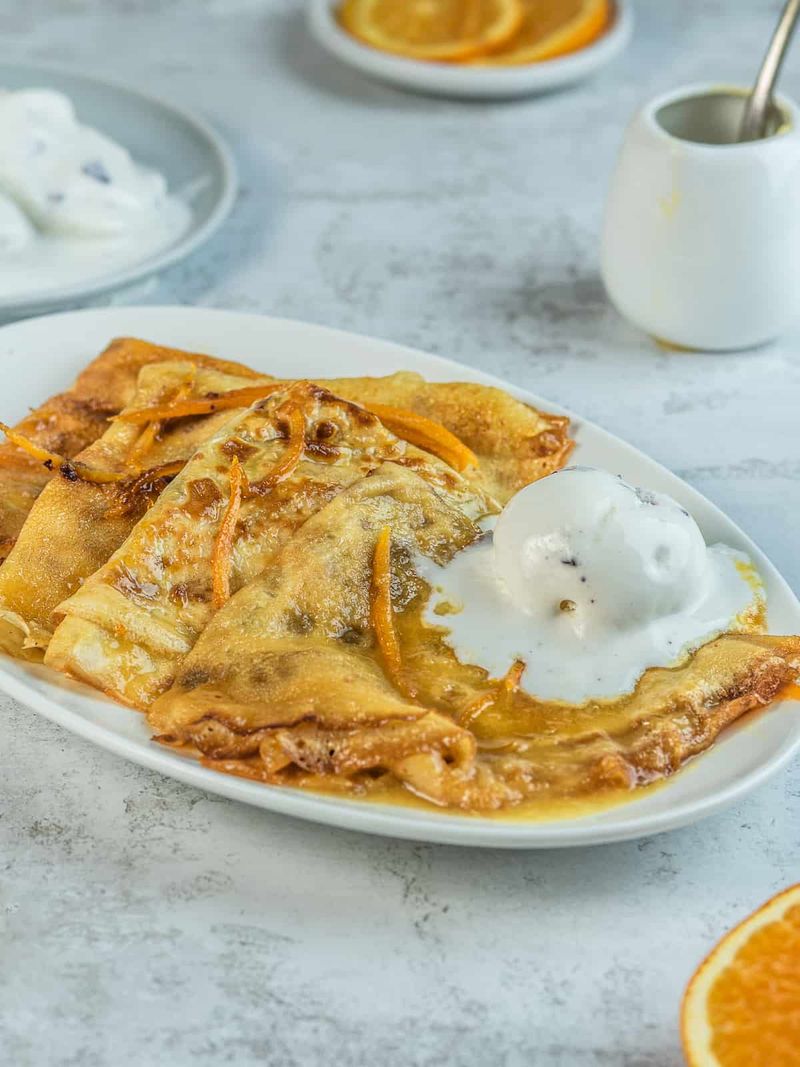 Orange Crepes with Grand Marnier