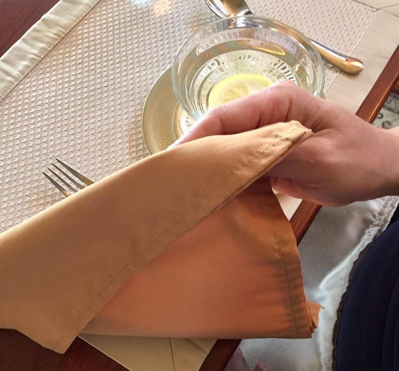 Leaving Your Napkin on the Table the Whole Meal