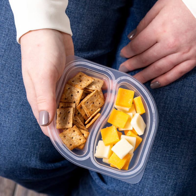 A Handful of Crackers and Cheese