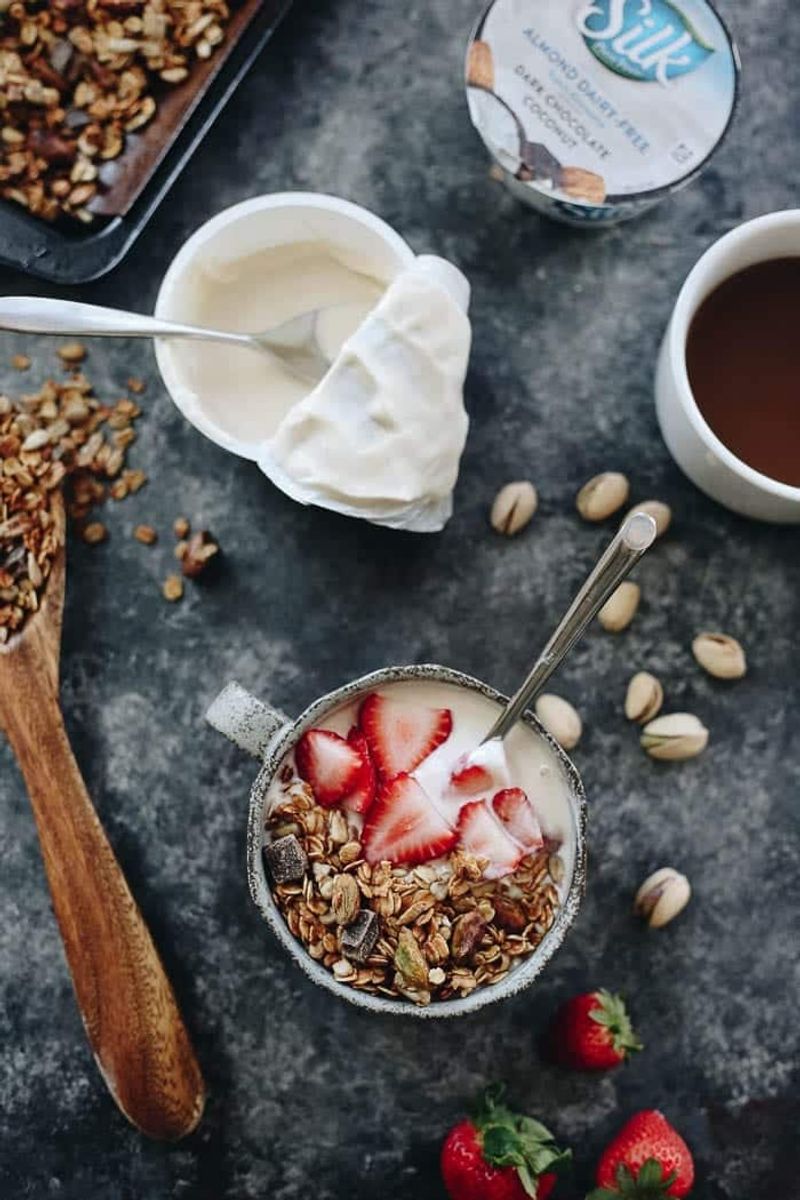 Pistachio Granola with Greek Yogurt