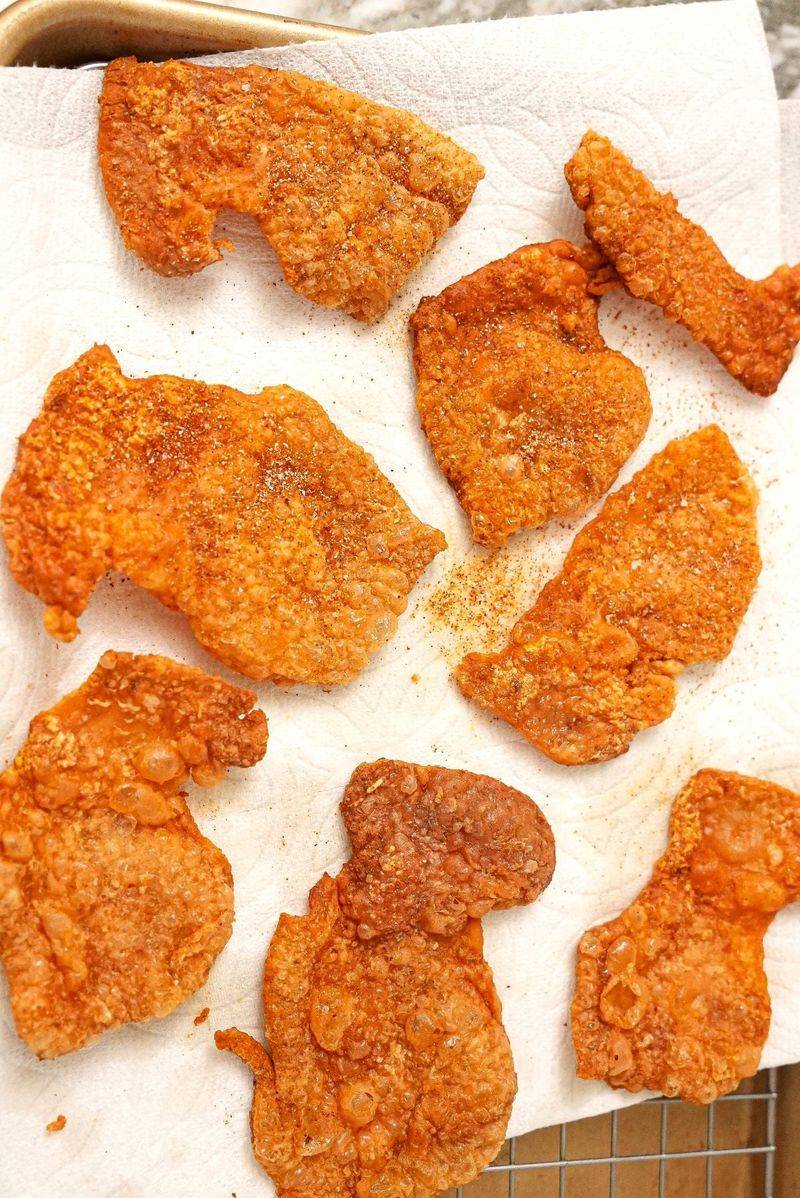 Deep-Fried Chicken Skin