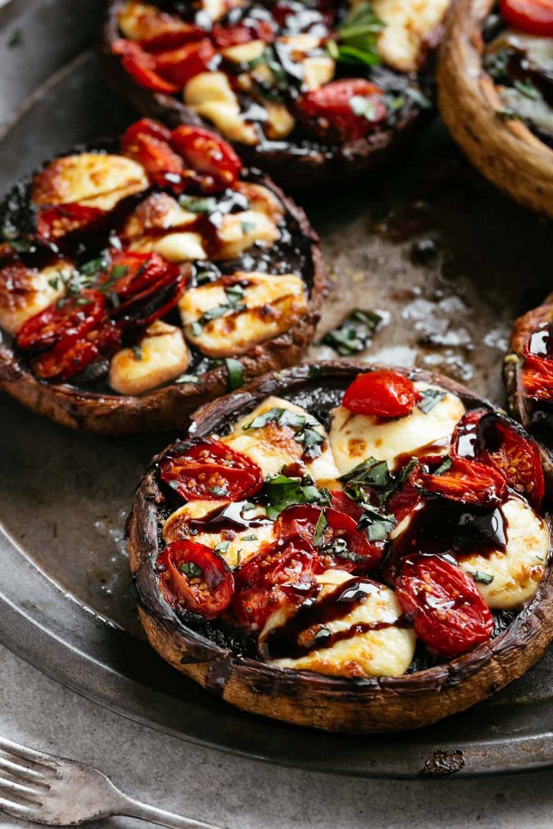 Caprese-Style Stuffed Portobello Mushrooms